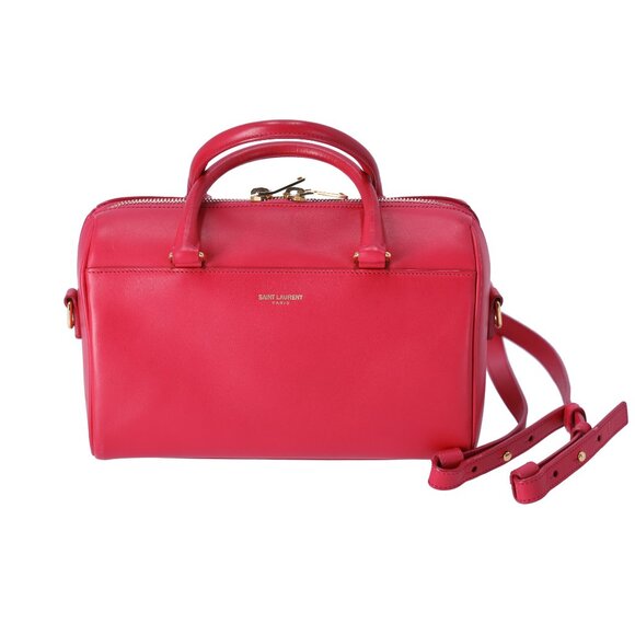 Saint Laurent Paris Classic Baby Duffle Handbag 330958 Pink Leather - Picture 1 of 9